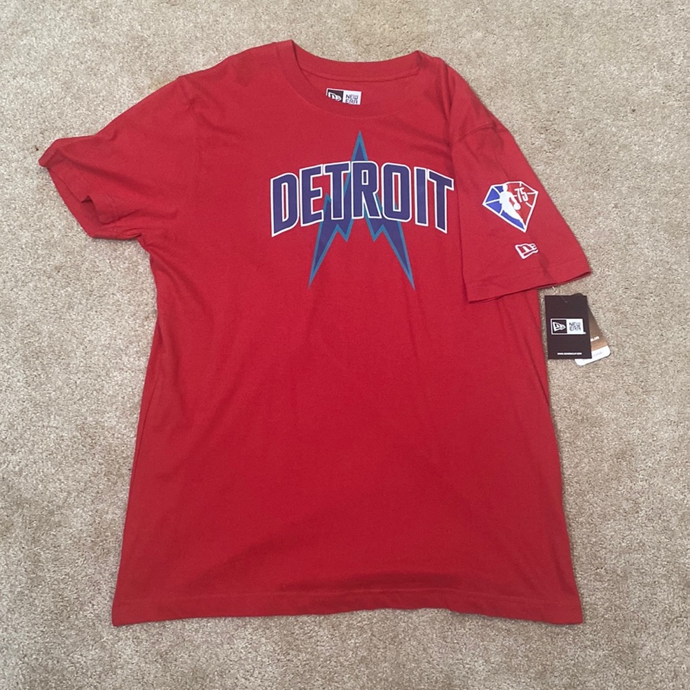 New Era Detroit Pistons 75th Anniversary City Edition T-Shirt
